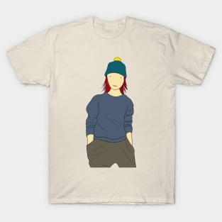 Girl wearing bobble hat T-Shirt